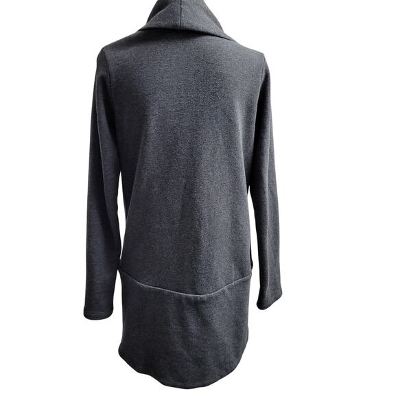 James Perse French Terry shawl cocoon cardigan gray open jacket blazer - Picture 2 of 8